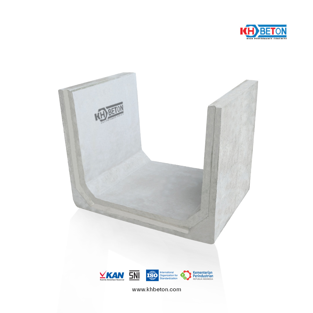 U ditch 30x40, harga u ditch 30x40, saluran beton precast, uditch KH Beton, drainase beton pracetak, supplier uditch